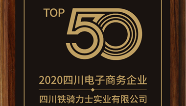 鐵騎力士集團入選2020年度四川省電子商務(wù)企業(yè)50強